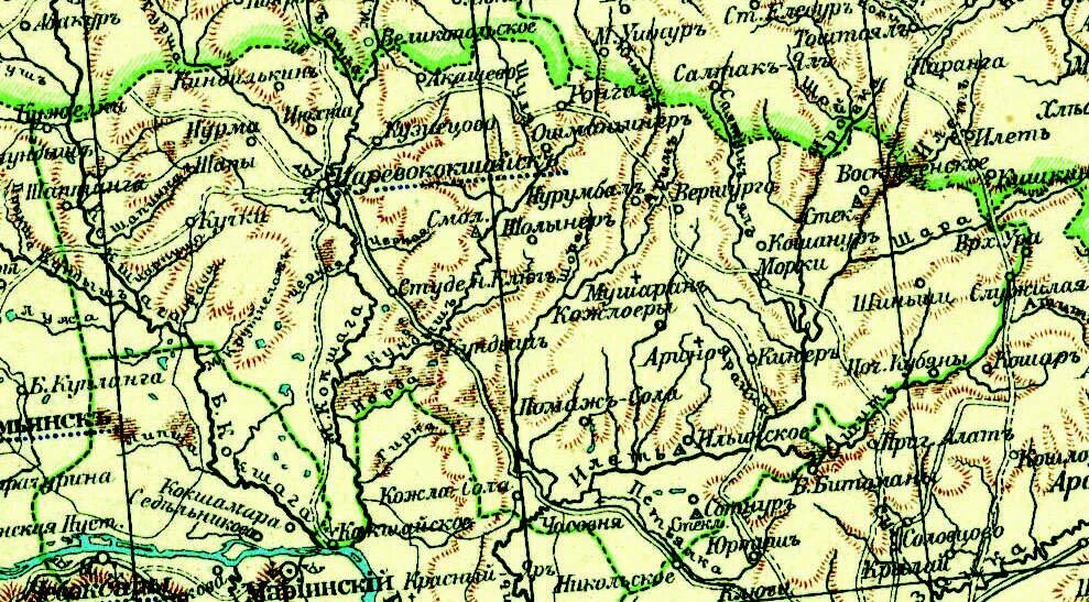 Карта царевококшайского уезда казанской губернии. Чебоксарский уезд казанской губернии карта. Царевококшайский уезд казанской губернии. Карта йошкар-олы 18 века. Царевококшайский уезд.