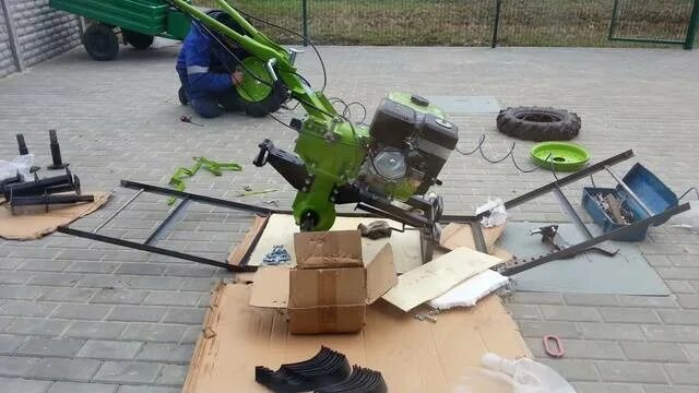 Как собирается мотоблок. Редуктор мотоблока aurora 1400.