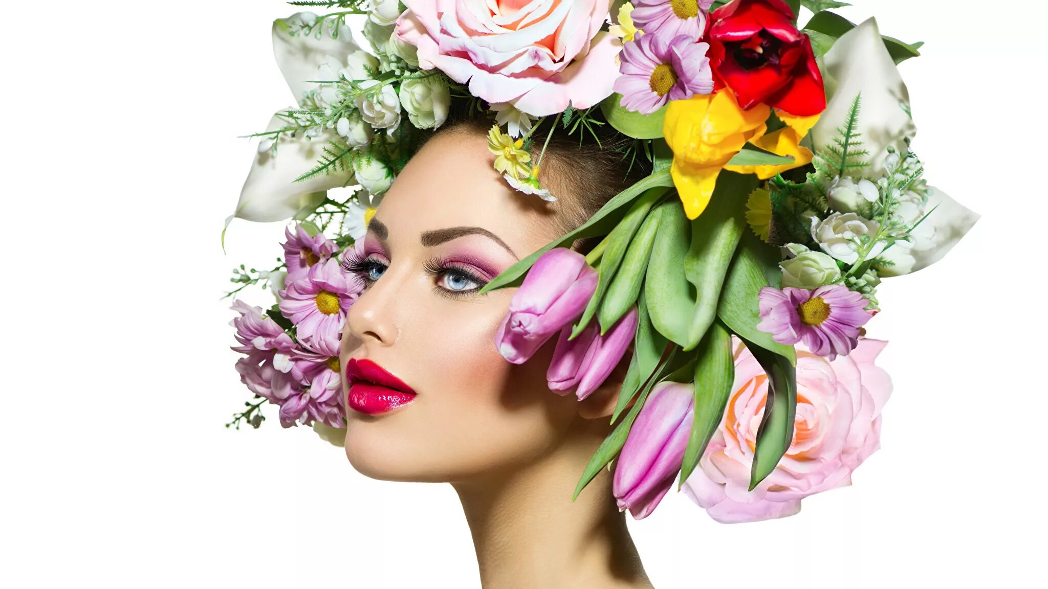 девушка цветы вектор. цветы для женщины. день красоты весной. девушка с цветами. мисс весна.