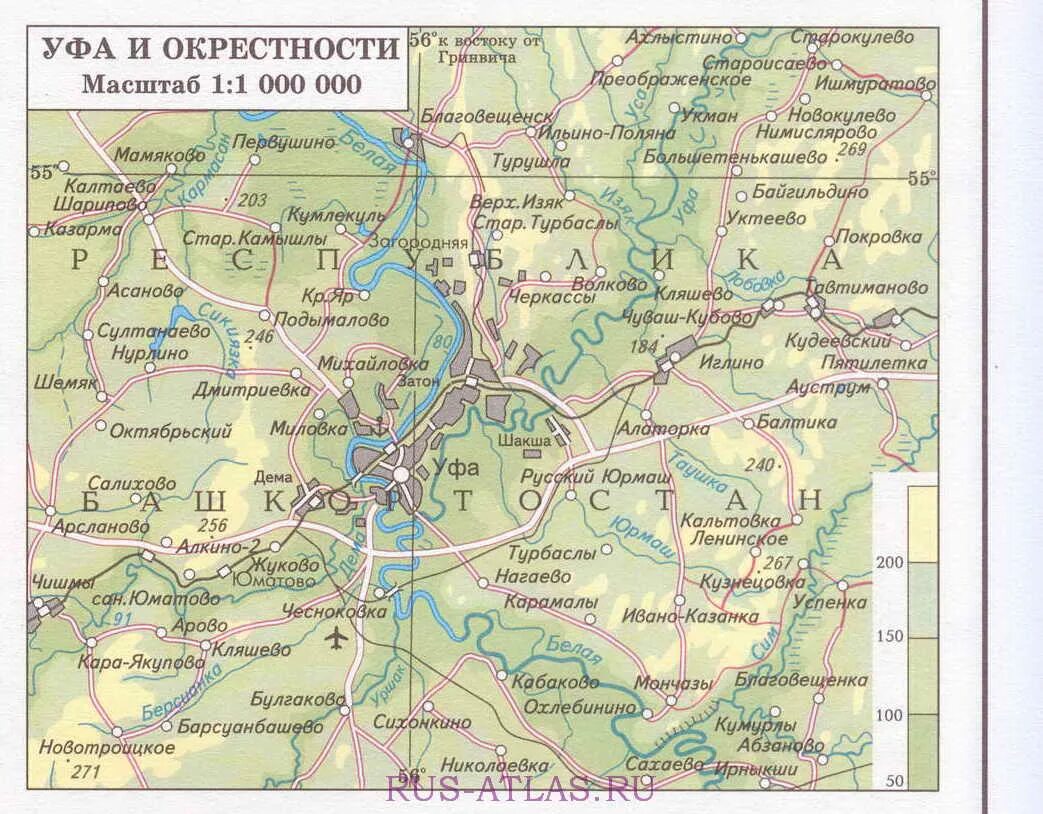 Местоположение уфа башкортостан. Город Уфа на карте Башкортостана. Г.Уфа на карте Башкирии. Карта Уфимского района с районами. Карта Уфы и пригорода.