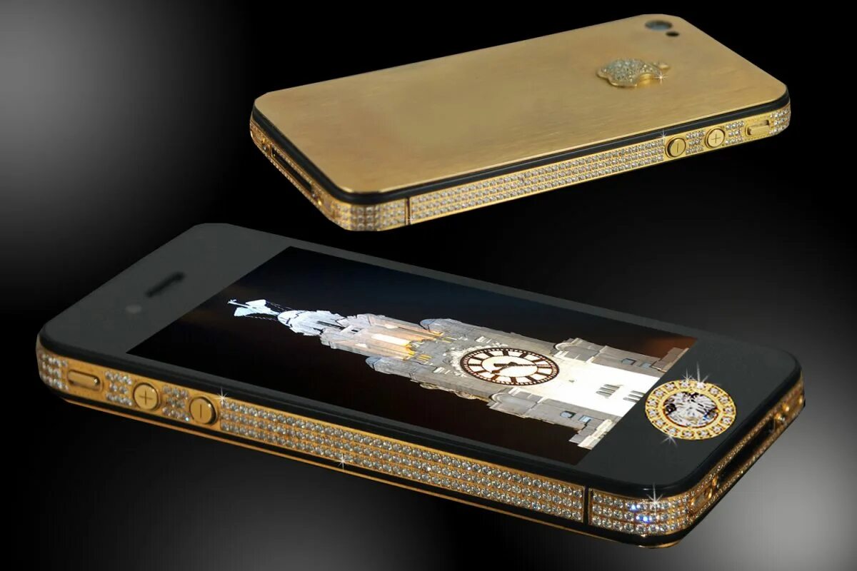 Stuart Hughes 24 solid gold addition for IPhone Phone Jewelery Gold platinum, Ip