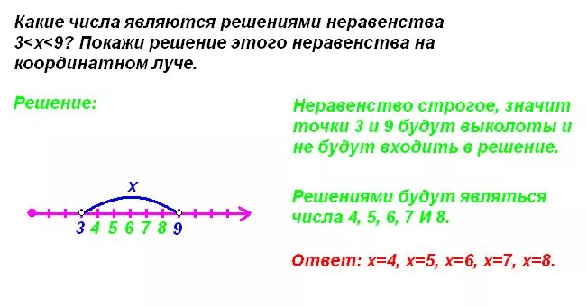 Какие числа являются решением неравенства. Покажи решение неравенств на координатном Луче. Количество решений неравенства. Отобрази решение неравенства. Любое число является решением неравенства а 3