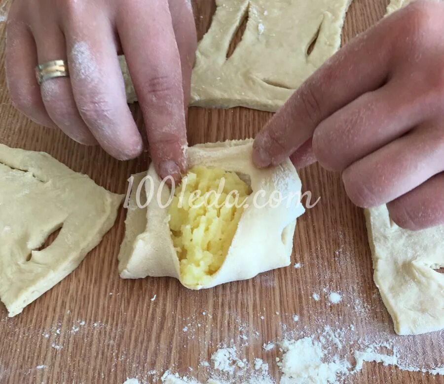 Шаньги с картошкой по-домашнему - Булочки от 1001 ЕДА