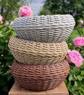 Цветы из ротанга
