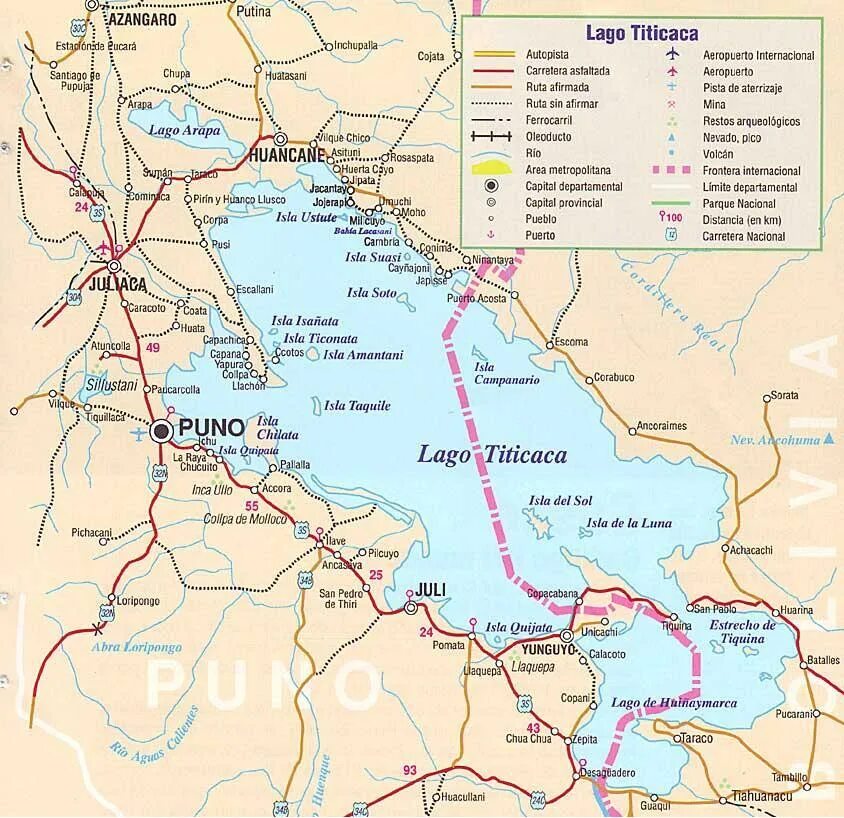 Титикака на карте. Озеро Титикака подробная карта. Озеро Титикака на карте Южной Америки.