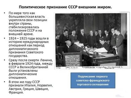 Признание на международной арене