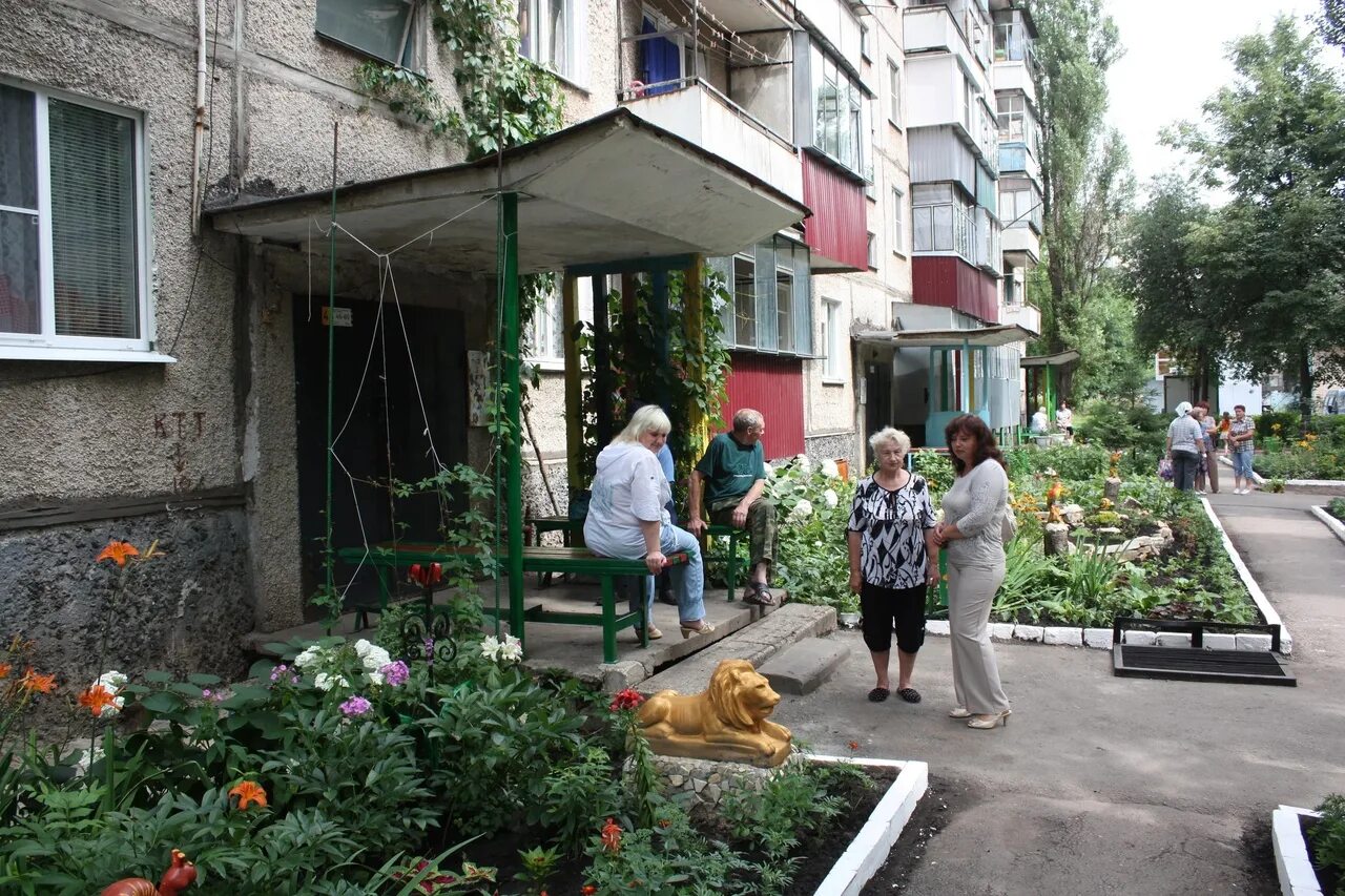 Дворы многоквартирных домов. Подъезд. Лучшие дворы. Озеленение придомовой территории. Мне понравился соседский двор