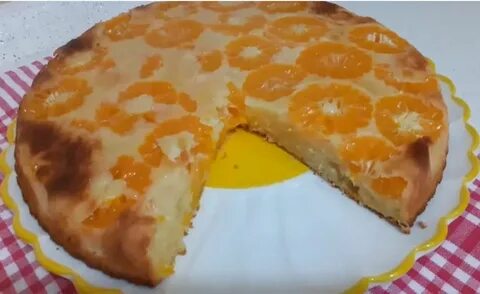Шарлотка с мандаринами рецепт