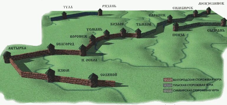 Укрепление южных рубежей россии. Белгородская Засечная черта 17 века. Белгородская Засечная черта карта 17 век. Тульская Засечная черта 16 век. Белгородская Засечная черта 17 века карта.