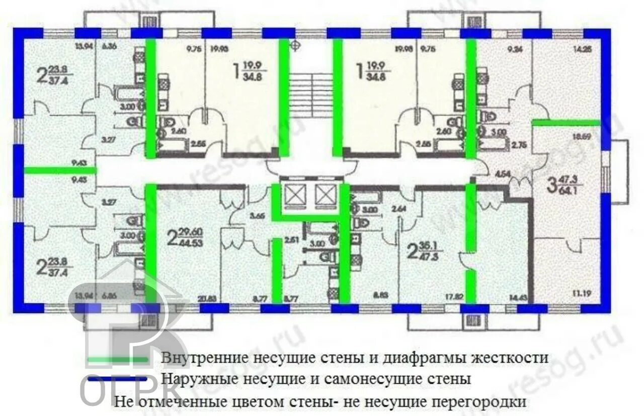 П 12 12 размер. II-18 планировки несущие стены. II-18-01/12 несущие стены. Несущие стены II-18-21/12а. Дом II-18/12 планировка.