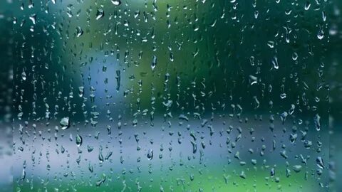 It rained but