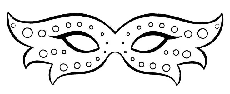 Маски на новый год распечатать и вырезать Free Printable Mask Coloring Pages For Kids Mardi gras mask template, Masquerade