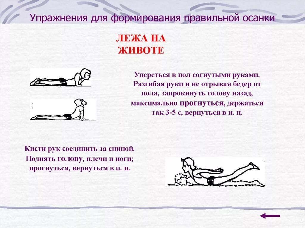 Формируем осанку