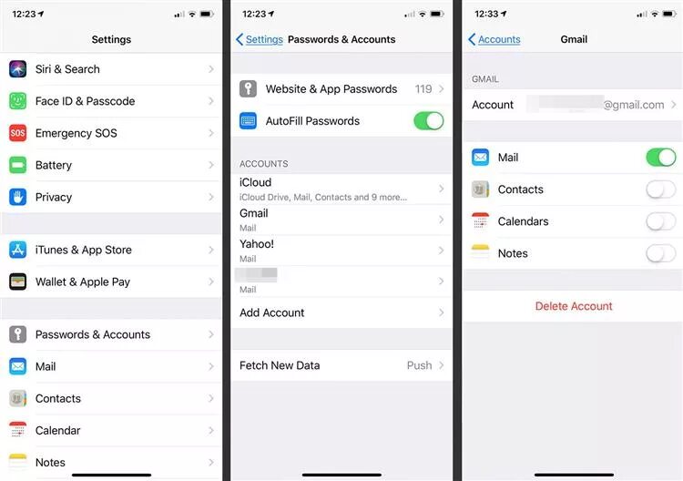 Аккаунт с приложениями на айфон. Синхронизация андроид с айфоном. iphone settings. google account iphone. как включить гугл аккаунт на айфон.