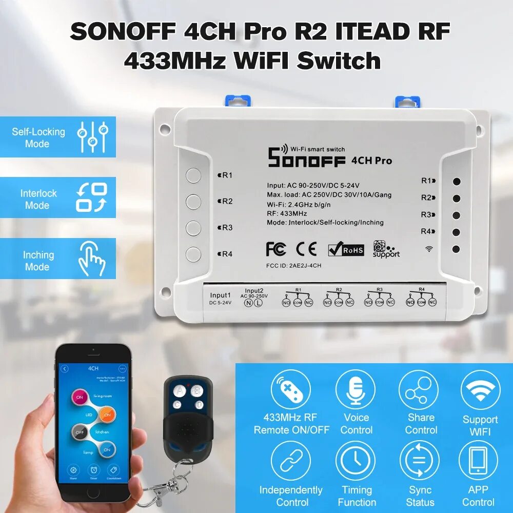 Sonoff 4ch Pro. Sonoff 4ch Pro r3. Sonoff 4 Ch Pro r3 wiring.