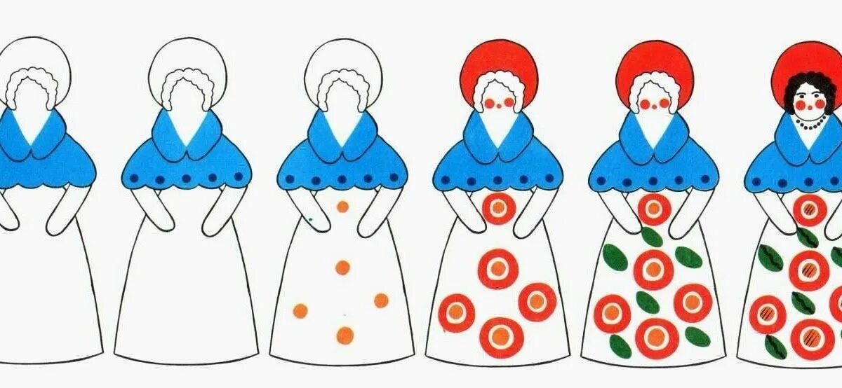 Как нарисовать дымковскую игрушку