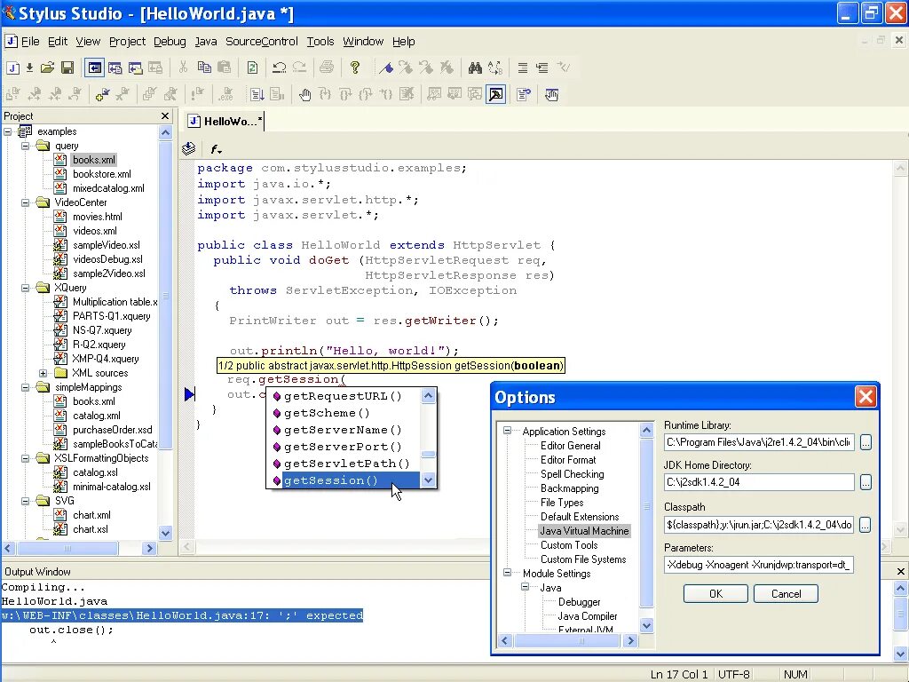 Java ide. Редактор java. Stylus Studio. XML java скрипт.