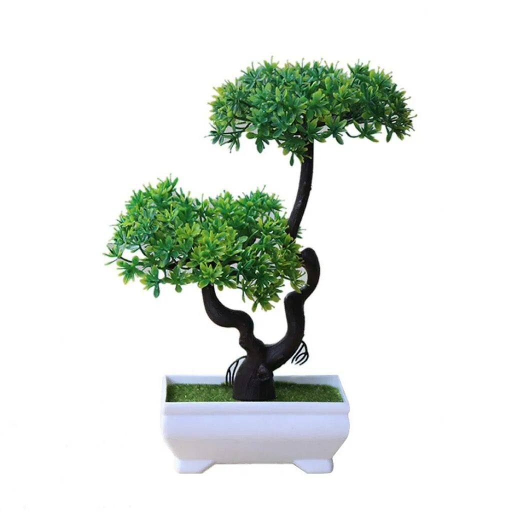 Artificial Bonsai Tree. Декоративное искусственное растение дерево бонсай. Маленькое дерево в горшке. Искусственные мини деревья.