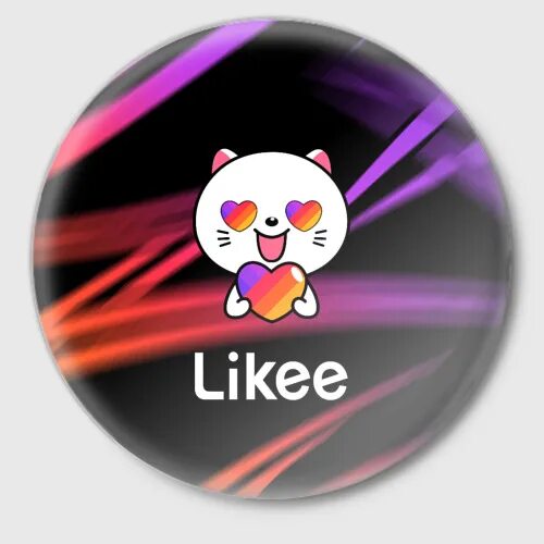 Кот likee. Котик из лайка. значок likee с котом. кошка лайк приложение. kiki из likee символ.