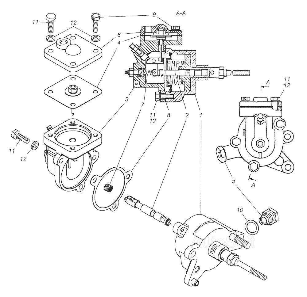 Корректор тнвд камаз 337. Камаз евро 2 тнвд корректор. Мембрана топливного корректора камаз евро-2. Корректор тнвд камаз евро 2. Тнвд камаз евро-2 337-1111005-20.