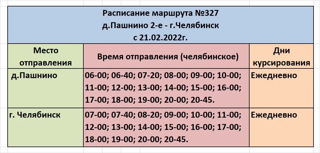 Расписание маршруток челябинск 2024. Маршрут 327 Челябинск расписание. Маршрут 327 Челябинск Пашнино расписание. 327 Маршрутка Челябинск Пашнино расписание. Расписание 327 маршрутки Челябинск Пашнино 2022.