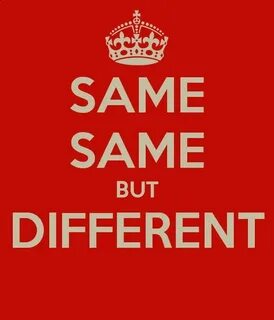 Different but some