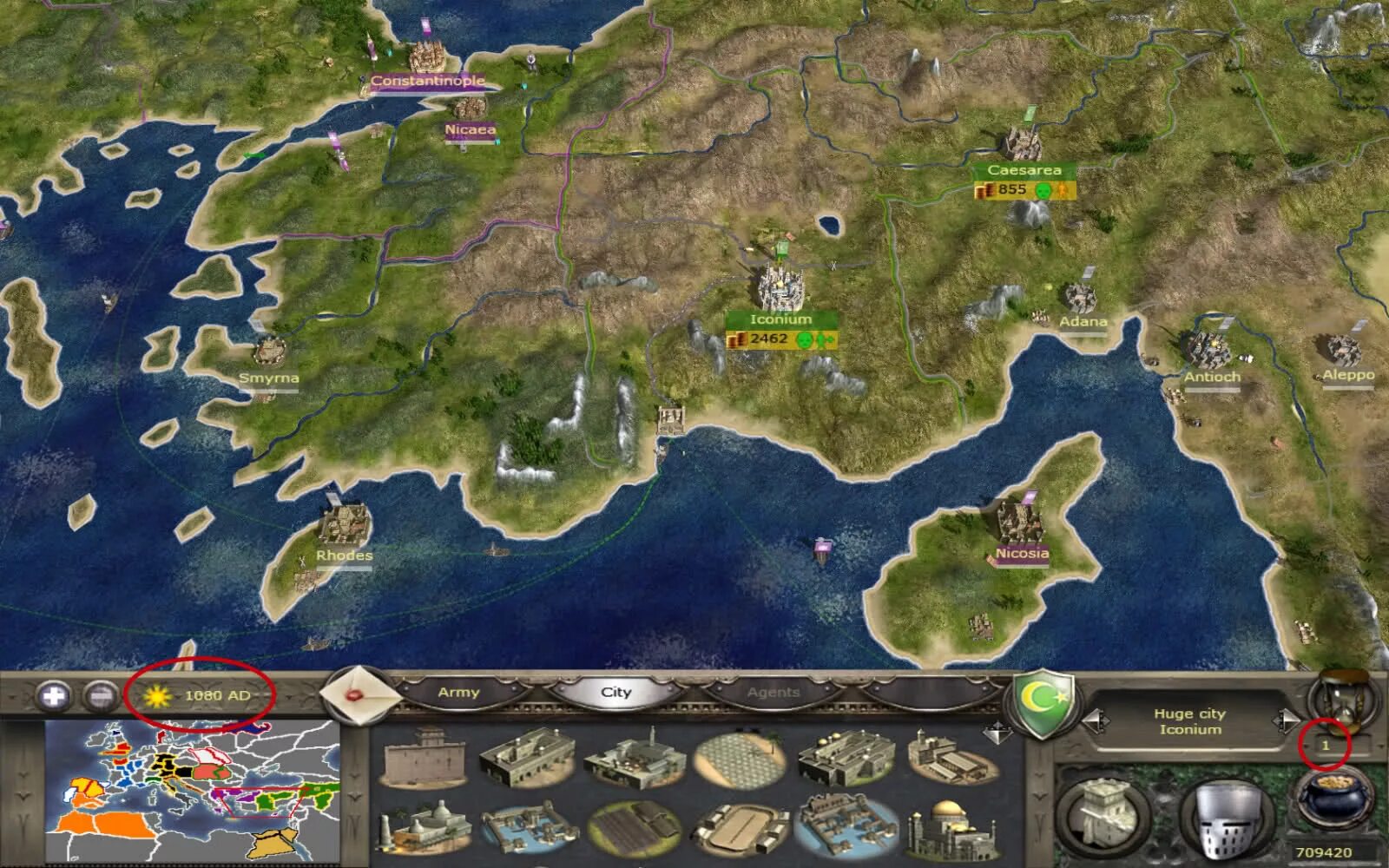Расположение городов в медивал 2 Campaign map image Anatolian Principalities mod for Medieval II: Total War: Ki