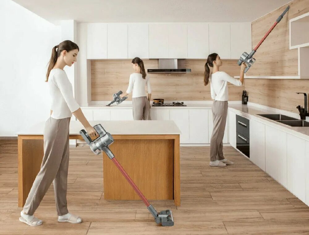 Пылесос Dreame T20 Cordless Vacuum Cleaner, серый/красный - купить в интернет-ма