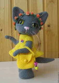 Вязание кошки крючком