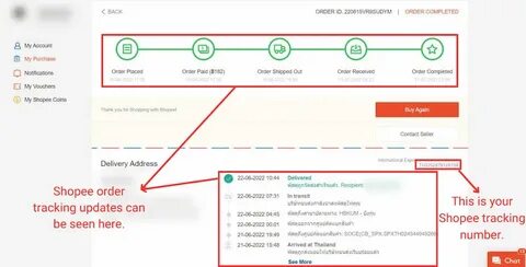 Track the order number