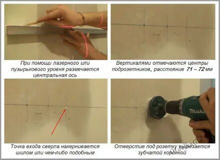 Разметка розеток