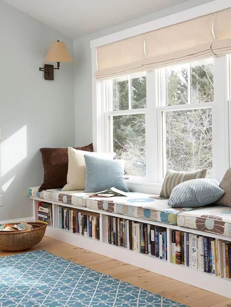 Идеи для оформления подоконника. Window seat design, Window seat storage, Diy wi