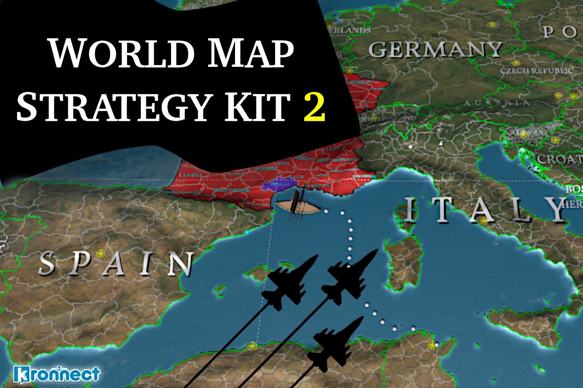 Unity world. World map strategy.