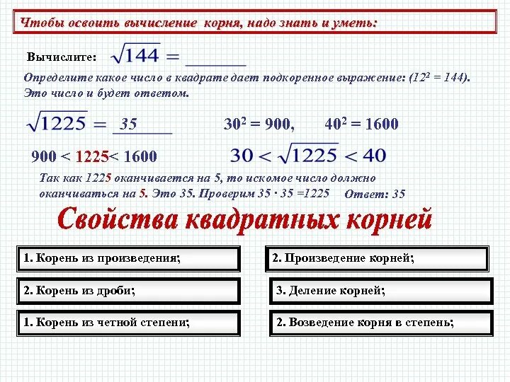 Вычисление квадратного корня числа. Как считать квадратный корень из числа. вычислить квадратный корень правило. как вычисляется квадратный корень из числа. вычислить квадратный корень из числа.