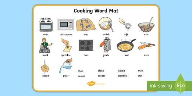 Текст cooking. Cooking Word mat. Cooking Words. Cooking verbs. Cooking verbs English.