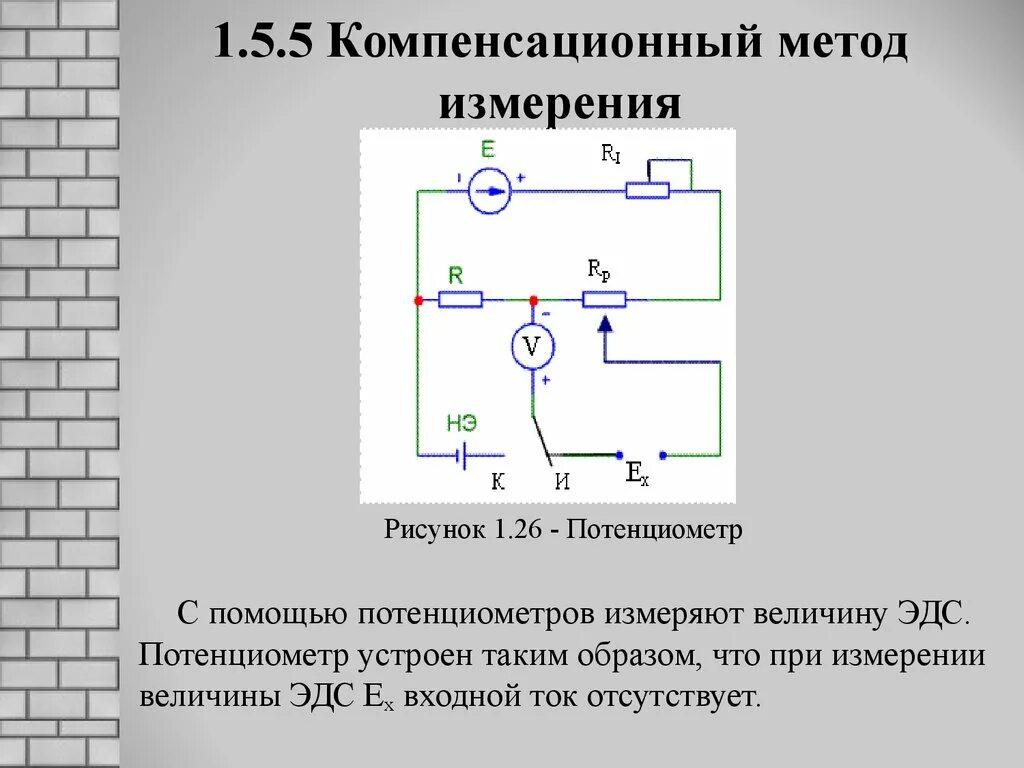 Движение электронов постоянного тока. Компенсационная схема измерения ЭДС. Схема измерения ЭДС компенсационным методом. Схема компенсационного метода измерения ЭДС. Принципиальная схема измерения ЭДС компенсационным методом.