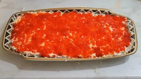 Рецепт семги с красной икрой