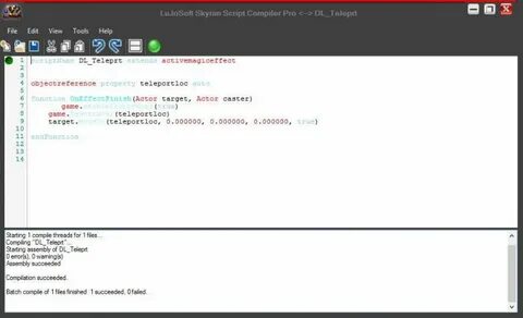 Compile script