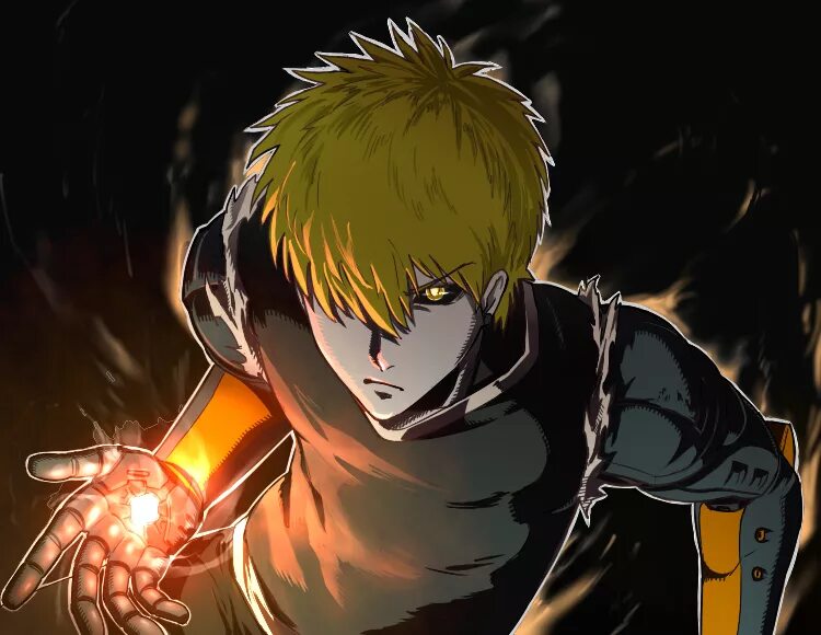 One Punch man Генос. Генос киборг. Генос арт. Генос Ванпанчмен на аву. Genos sans