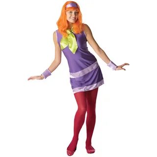Ladies Scooby Doo Daphne Fancy Dress Up Party Halloween Convention Costume ...