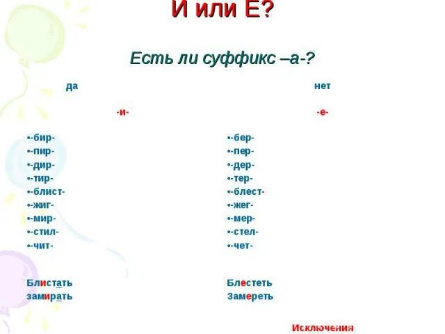 Существует ли суффикс и. Бывает ли суффикс ел. Бывает ли суффикс а.