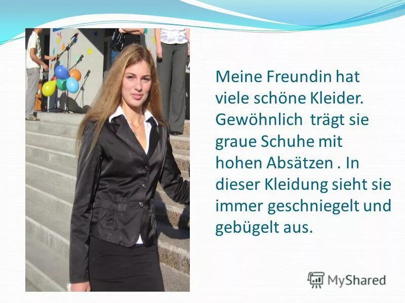 Meine freundin hat. Meine freundin hat. Meine. Meine freundin hat. Personalpronomen.