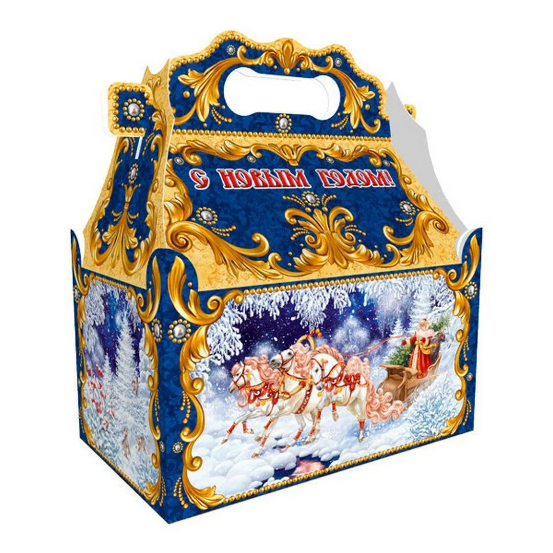 Рождественский ларец. Сундук деда мороза. Новогодний подарок сундучок. Упаковка новогодняя ларец 1000 гр. Конкурс новогодний сундучок.