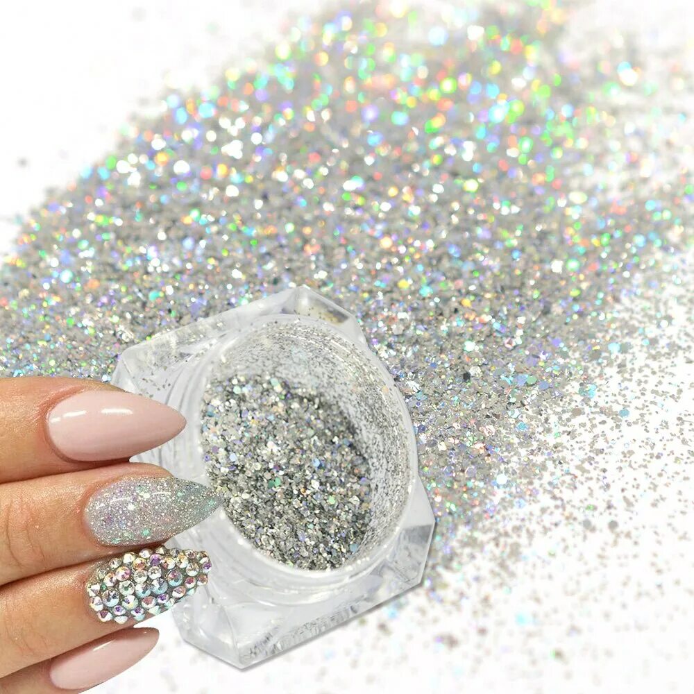 Как использовать глиттер. Beauty mineral глиттер holographic. ногти с блёстками. маникюр с блестками. маникюр блёстки.