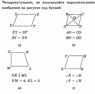 Кр по теме четырехугольники 8 класс