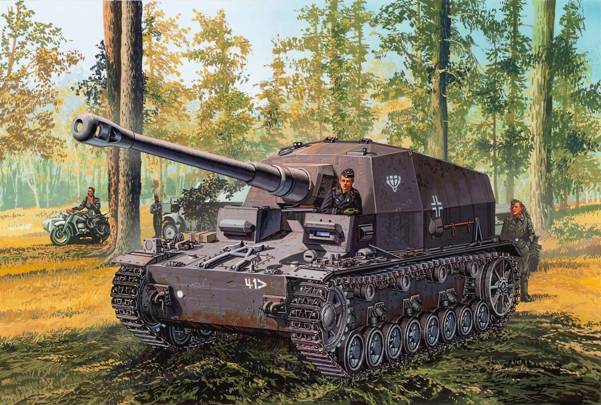 Tanks max. Dicker max германская самоходная артиллерия. немецкая пт сау дикер макс. сау 10.5 dicker max. танк панцер 1.