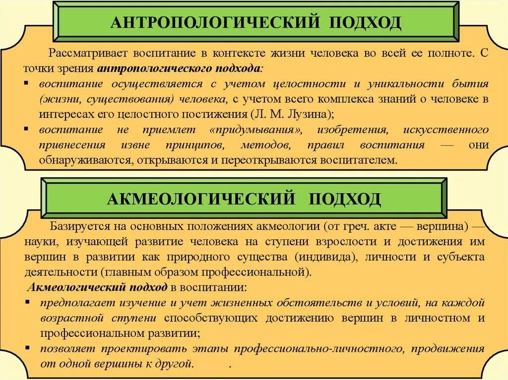 Подход к обучению и воспитанию. Подход к рассматриваемому вопросу. Ценностный подход в воспитании. Натуралистическая концепция. Подходы к изучению религии: теологический, философский, научный.