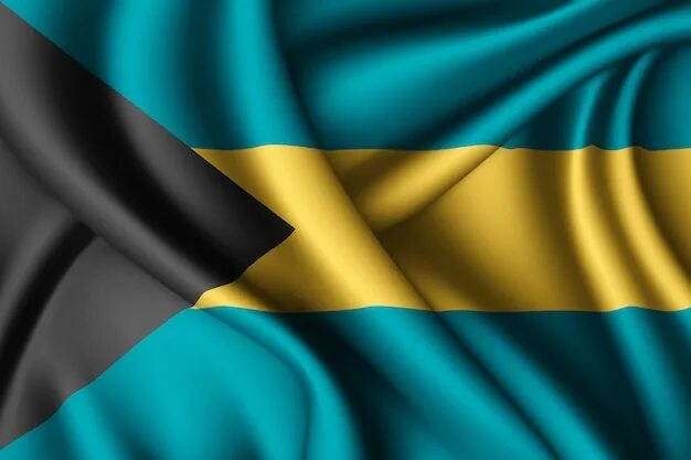 Как выглядит флаг багамских островов Bahamas Flag. Waving Flag of Bahamas 3d Illustration Stock Illustration Illust