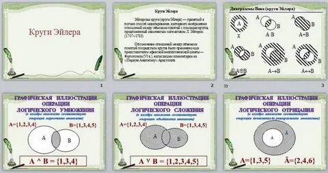 Круги эйлера задачи с решениями