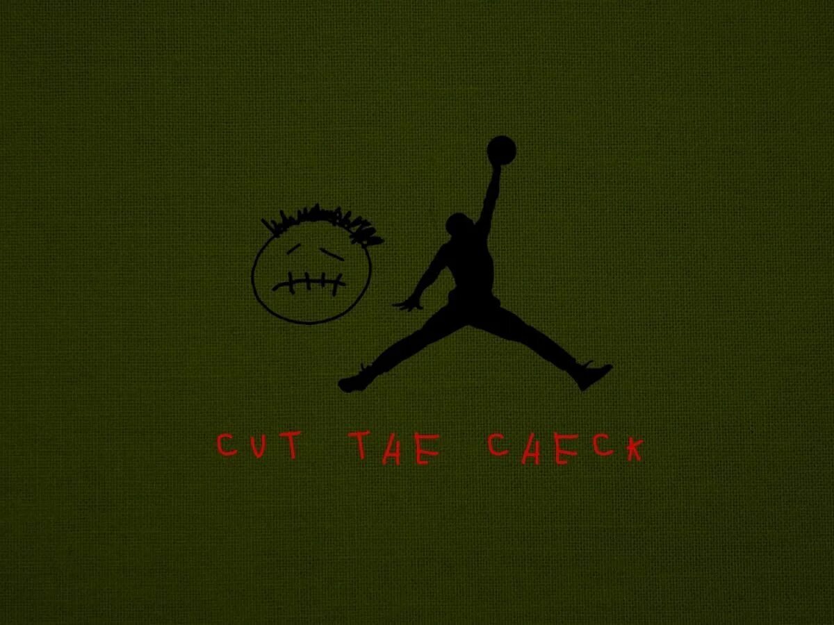 Travis scott x jordan cut the check. Nike travis scott jordan cut the check. travis scott jordan logo.